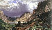 Storm in the Rocky Mountains, Mt Rosalie Bierstadt